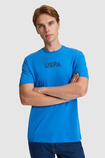 Erkek Saks Regular Fit Bisiklet Yaka Basic Tişört