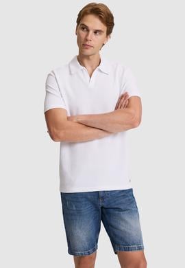 Erkek Beyaz Regular Fit Polo Yaka Tişört - 50326991001