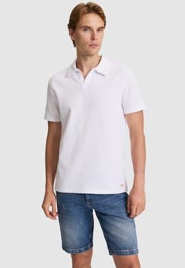Erkek Beyaz Regular Fit Polo Yaka Tişört - 50326991001
