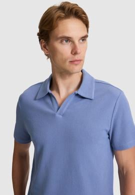 Erkek İndigo Regular Fit Polo Yaka Tişört - 50326991018