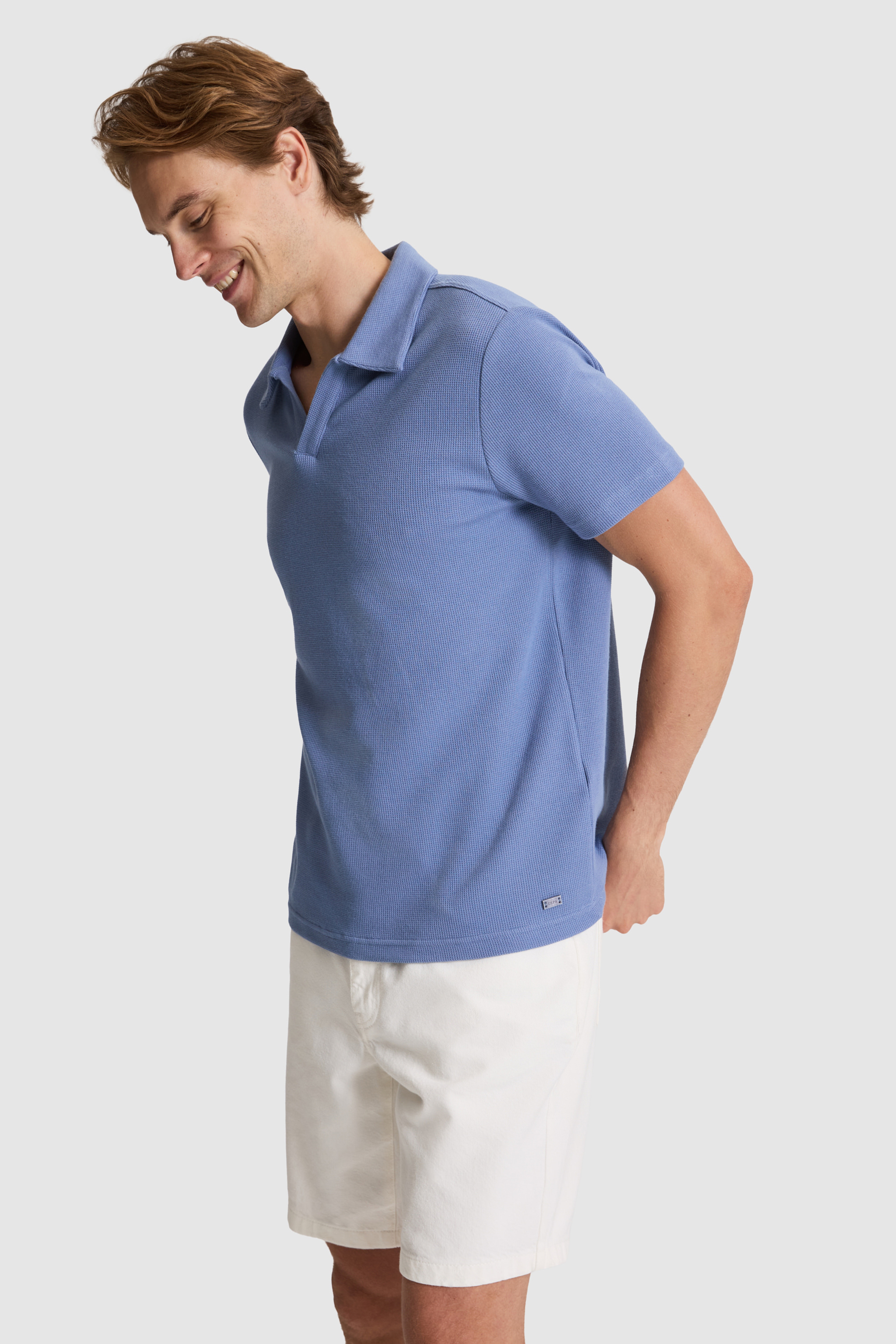 Erkek İndigo Regular Fit Polo Yaka Tişört