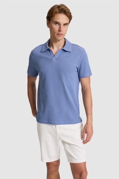 Erkek İndigo Regular Fit Polo Yaka Tişört
