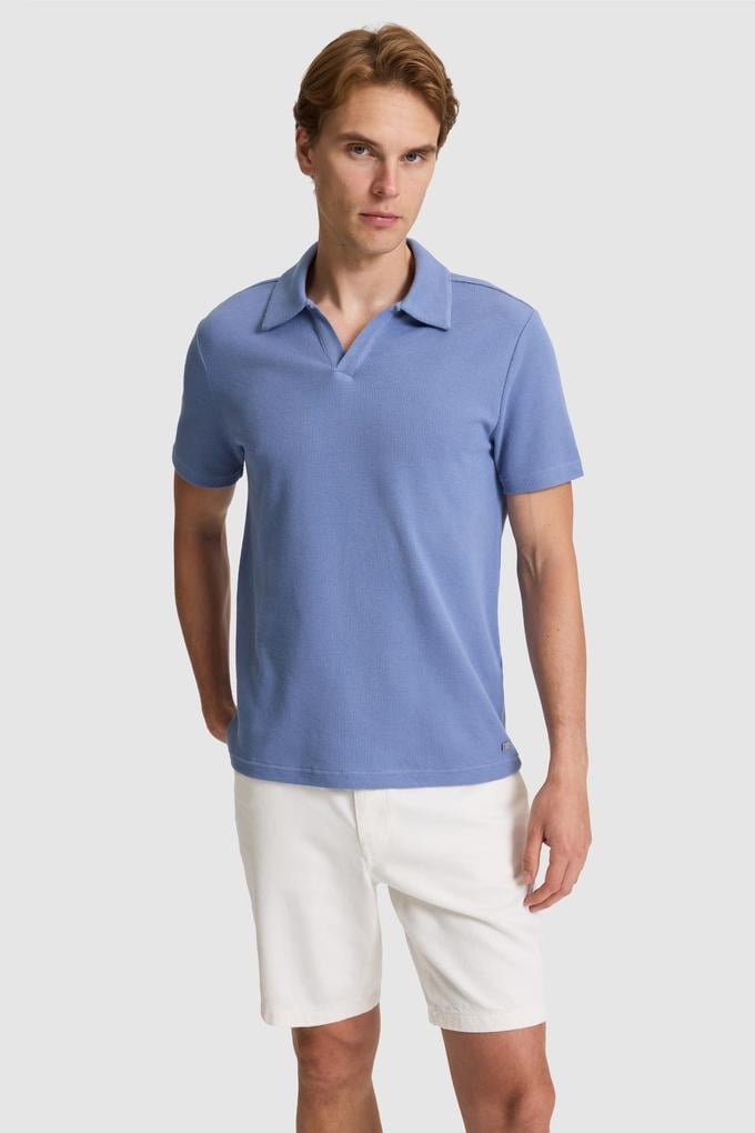 Erkek İndigo Regular Fit Polo Yaka Tişört