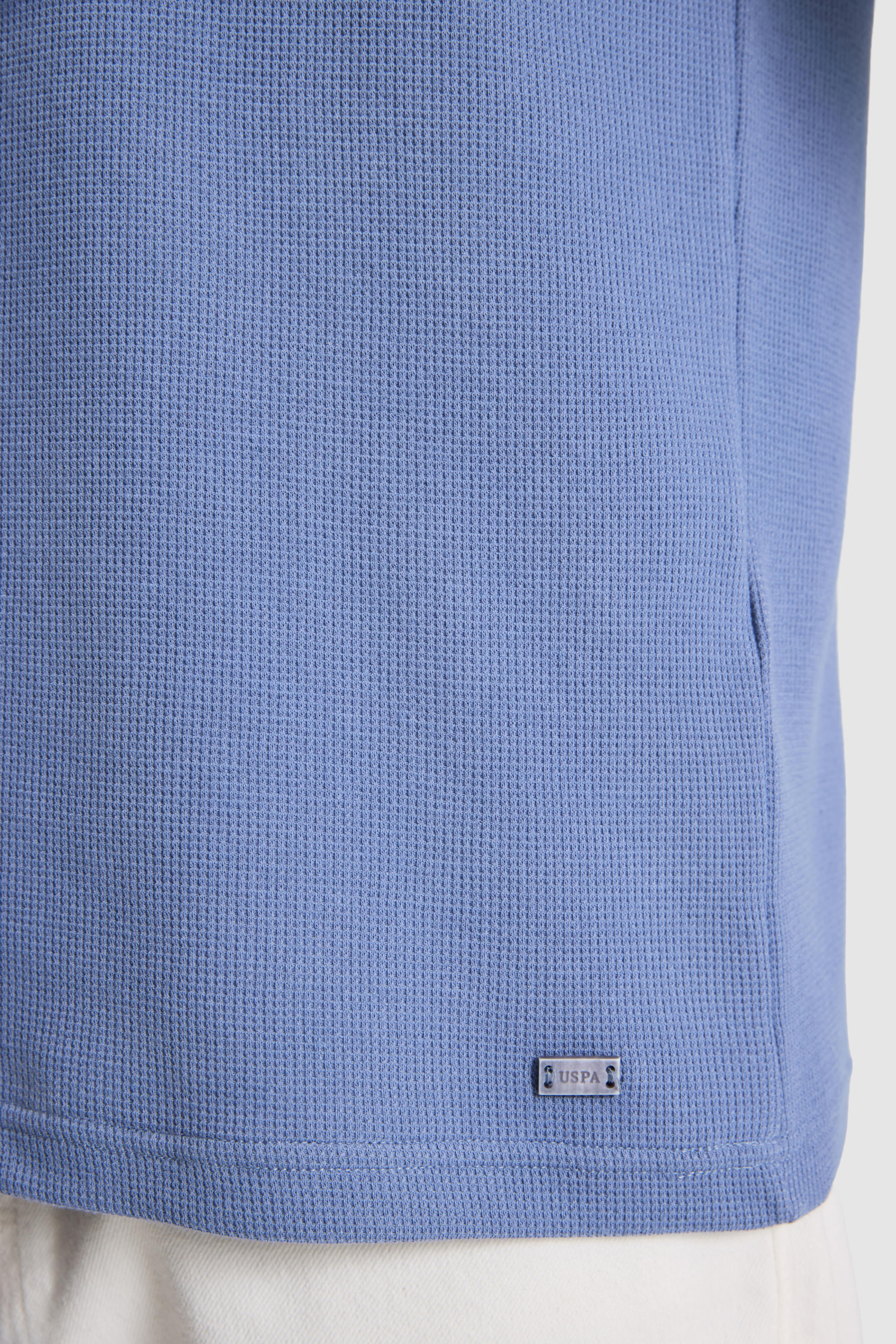 Erkek İndigo Regular Fit Polo Yaka Tişört