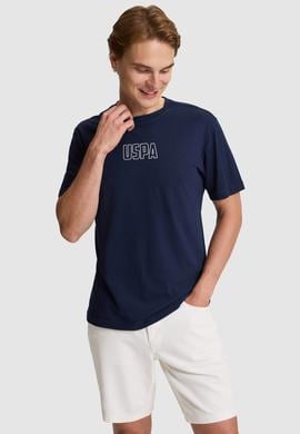 Erkek Lacivert Regular Fit Bisiklet Yaka Tişört - 50327159023