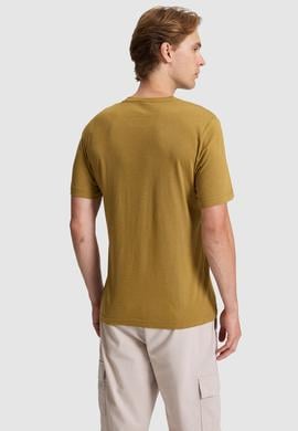 Erkek Yeşil Regular Fit Bisiklet Yaka Tişört - 50327159045