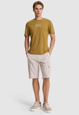 Erkek Yeşil Regular Fit Bisiklet Yaka Tişört - 50327159045