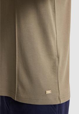Erkek Haki Comfort Fit Bisiklet Yaka Tişört - 50326947020