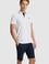 Erkek Beyaz Slim Fit Polo Yaka Basic Tişört