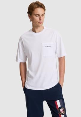 Erkek Beyaz Comfort Fit Bisiklet Yaka Tişört - 50326949001