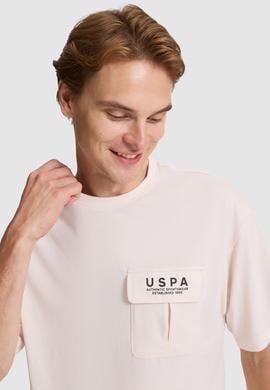 Erkek Krem Comfort Fit Bisiklet Yaka Tişört - 50327021034