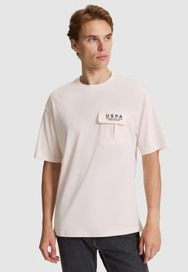 Erkek Krem Comfort Fit Bisiklet Yaka Tişört - 50327021034