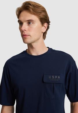 Erkek Lacivert Comfort Fit Bisiklet Yaka Tişört - 50327021018