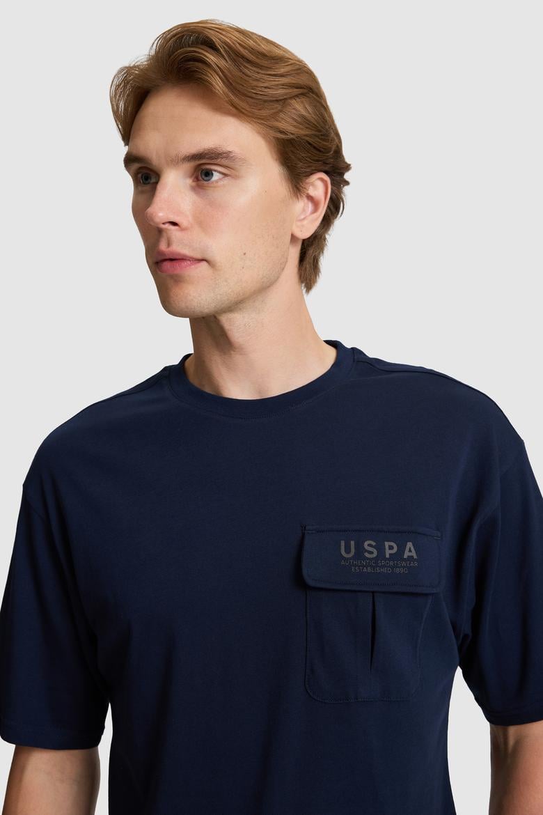 Erkek Lacivert Comfort Fit Bisiklet Yaka Tişört - 50327021018