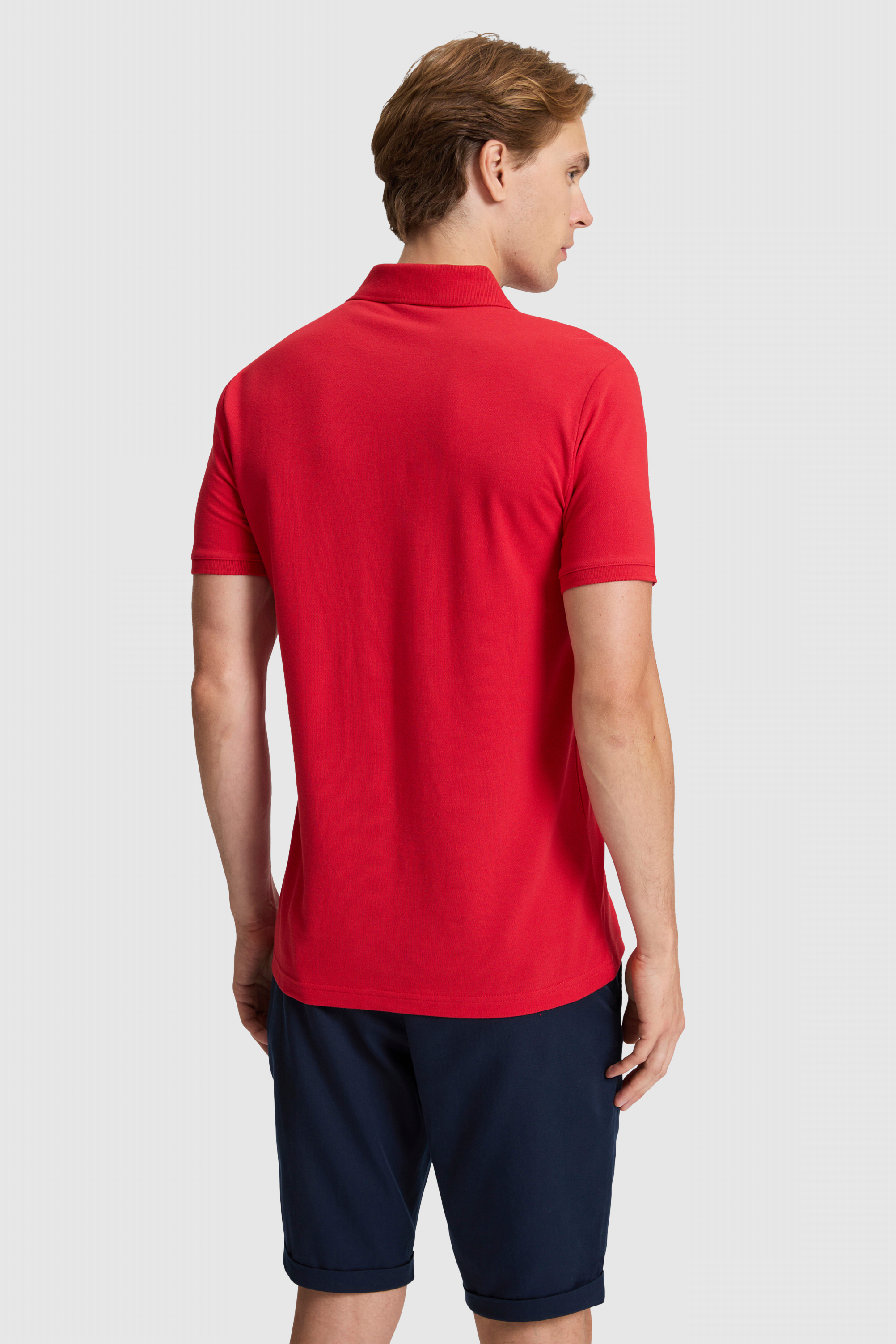 Erkek Kırmızı Basic Tişört - Image 7