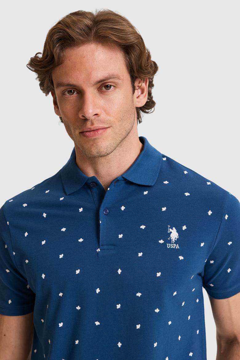 Erkek Regular Fit Polo Yaka Açık Lacivert Tişört - 50327004020