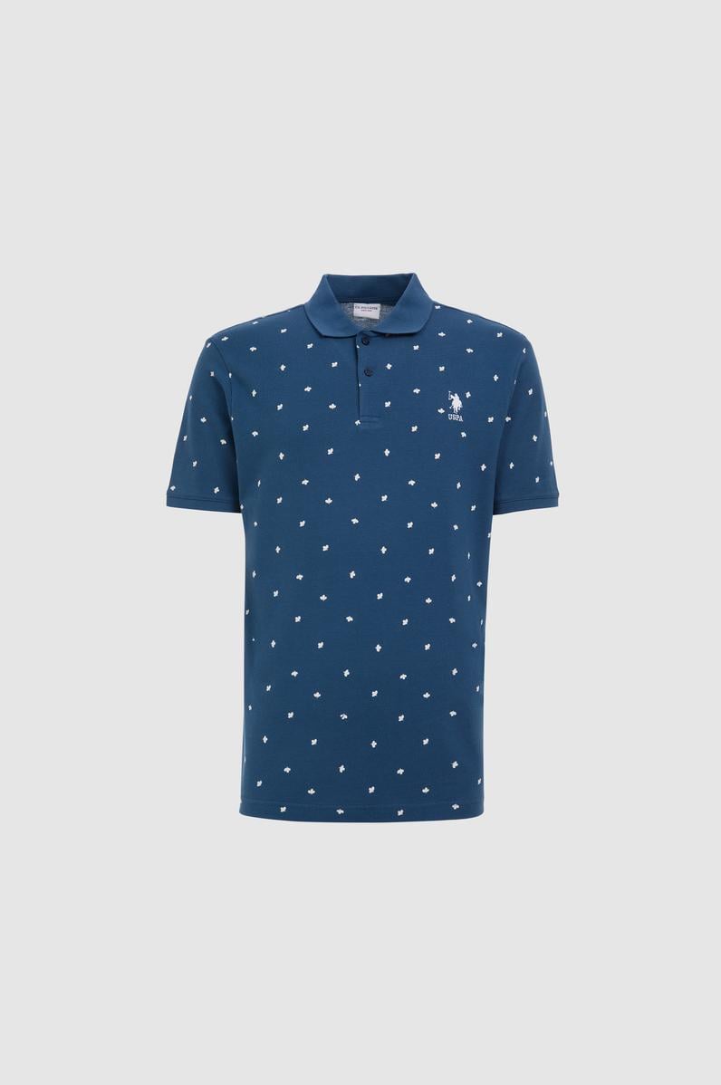 Erkek Regular Fit Polo Yaka Açık Lacivert Tişört