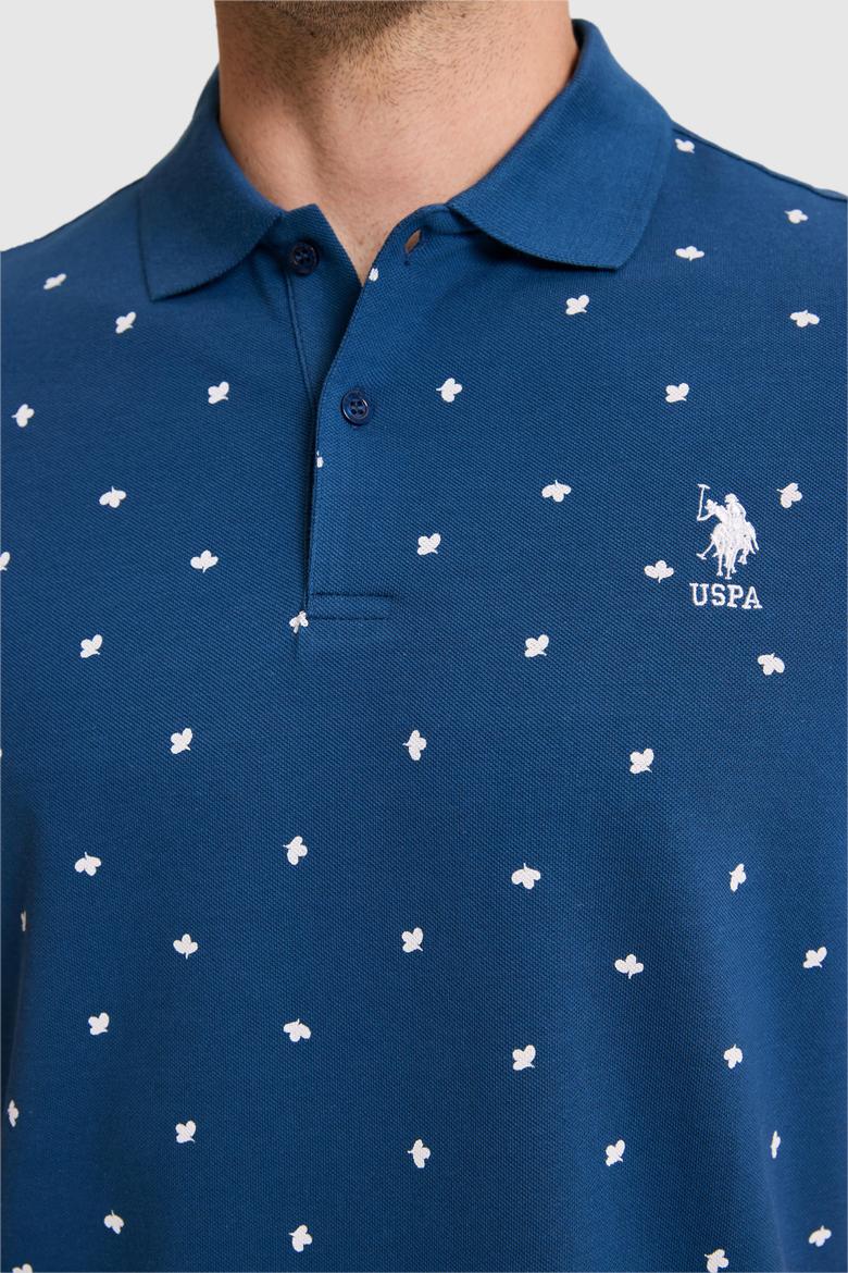 Erkek Regular Fit Polo Yaka Açık Lacivert Tişört - 50327004020