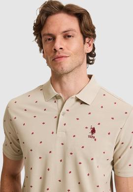 Erkek Regular Fit Polo Yaka Açık Haki Tişört - 50327004033