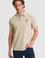 Erkek Regular Fit Polo Yaka Açık Haki Tişört