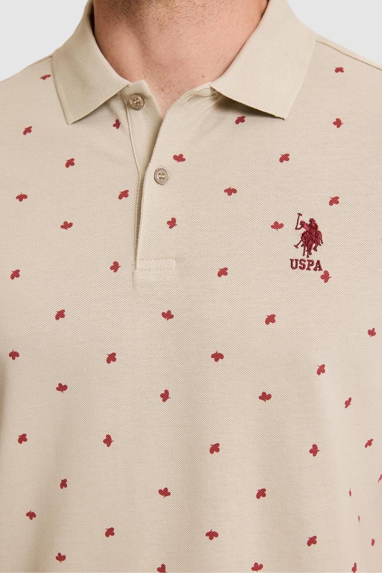 Erkek Regular Fit Polo Yaka Açık Haki Tişört - 50327004033