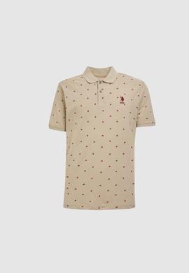 Erkek Regular Fit Polo Yaka Açık Haki Tişört - 50327004033