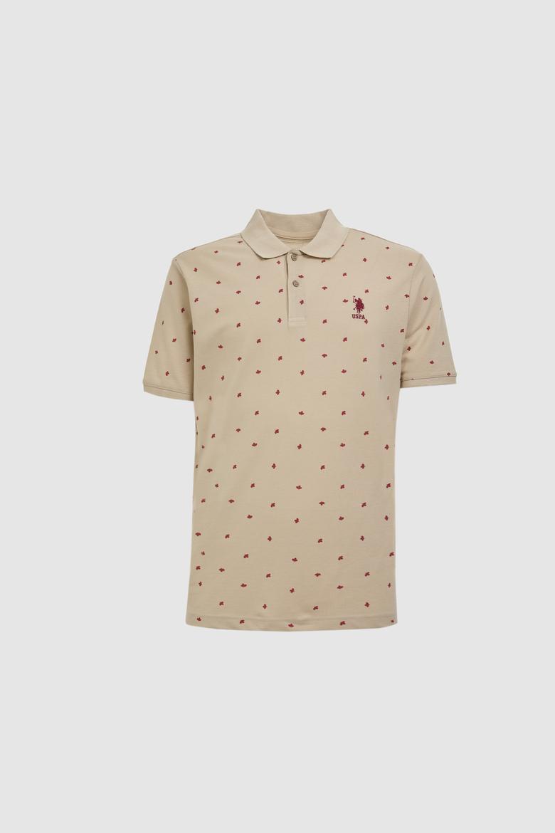 Erkek Regular Fit Polo Yaka Açık Haki Tişört - 50327004033
