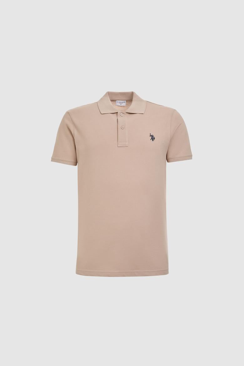 Erkek Slim Fit Polo Yaka Taş Basic Tişört - 50322347331