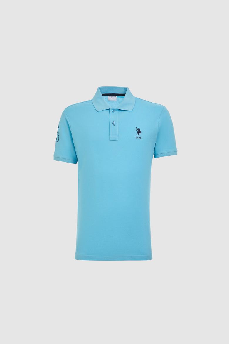 Erkek Slim Fit Polo Yaka Aqua Basic Tişört - 50326920030