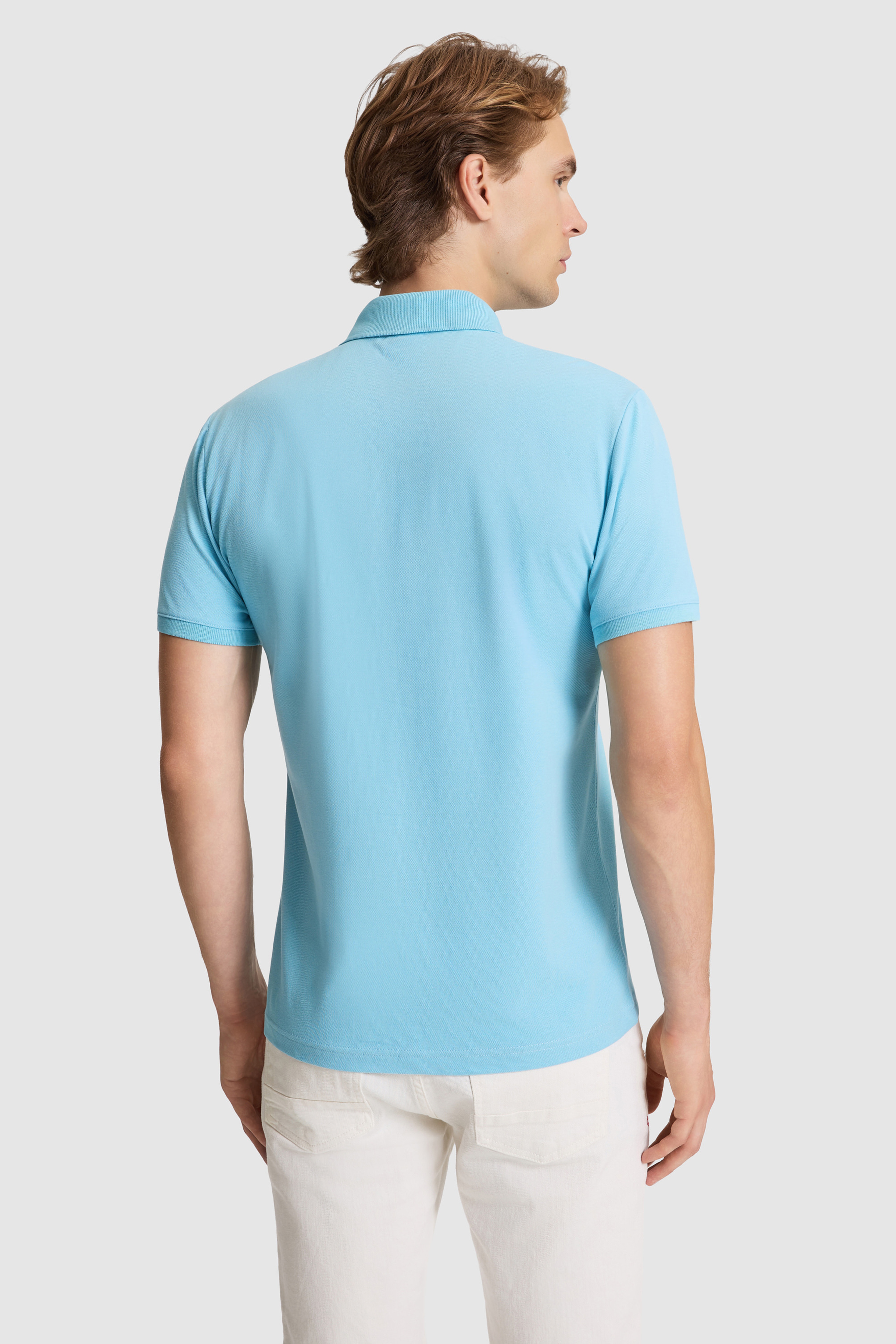 Erkek Aqua Slim Fit Polo Yaka Basic Tişört - Image 5