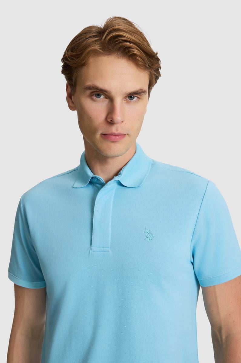 Erkek Aqua Slim Fit Polo Yaka Basic Tişört