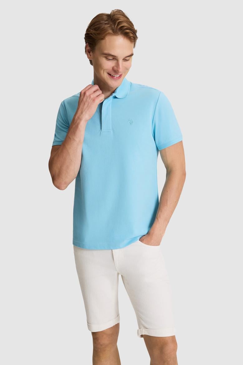 Erkek Aqua Slim Fit Polo Yaka Basic Tişört - 50327003021