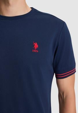 Erkek Lacivert Regular Fit Bisiklet Yaka Tişört - 50327011007