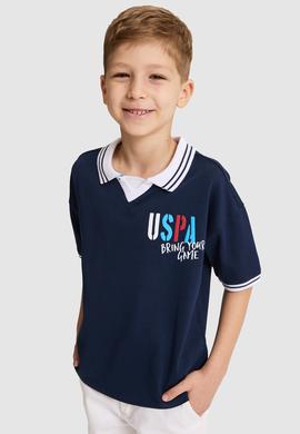 Erkek Çocuk Lacivert Polo Yaka Tişört - 50320436002