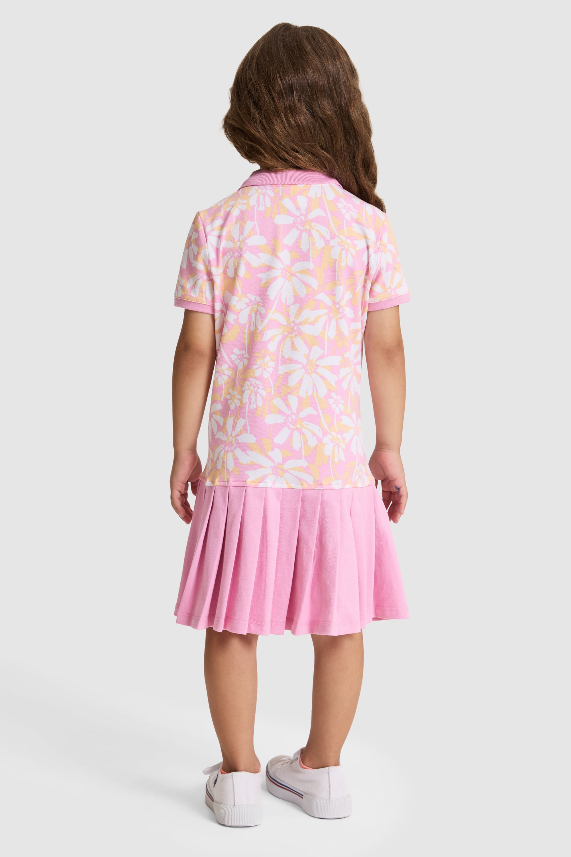 Kız Çocuk Pembe Örme Elbise - 50325599011