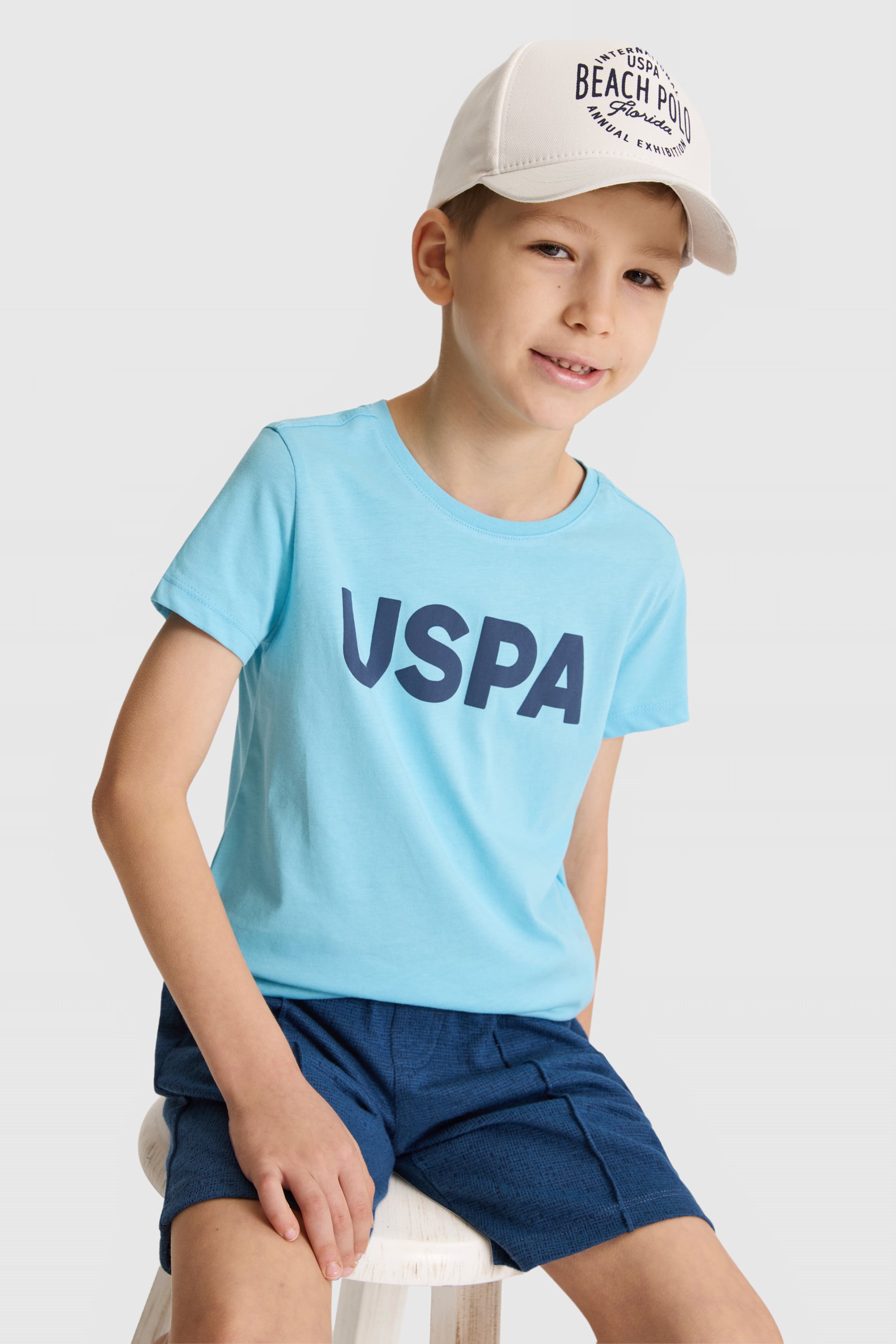 Erkek Çocuk Aqua Bisiklet Yaka Basic Tişört - 50320451001