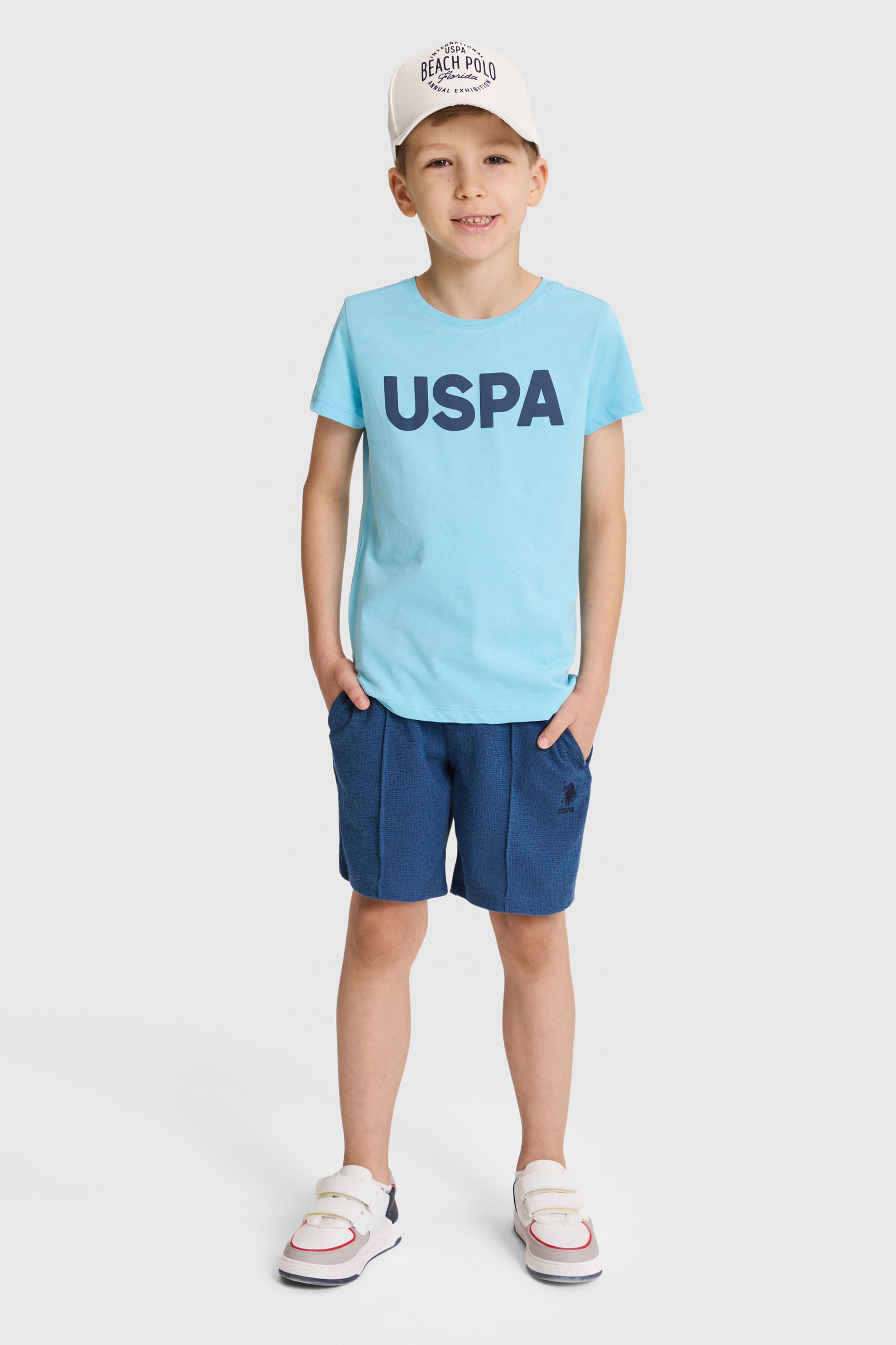 Erkek Çocuk Aqua Bisiklet Yaka Basic Tişört - Image 4