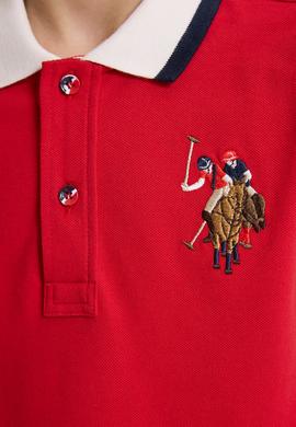 Erkek Çocuk Kırmızı Polo Yaka Basic Tişört - 50320095057