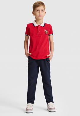 Erkek Çocuk Kırmızı Polo Yaka Basic Tişört - 50320095057