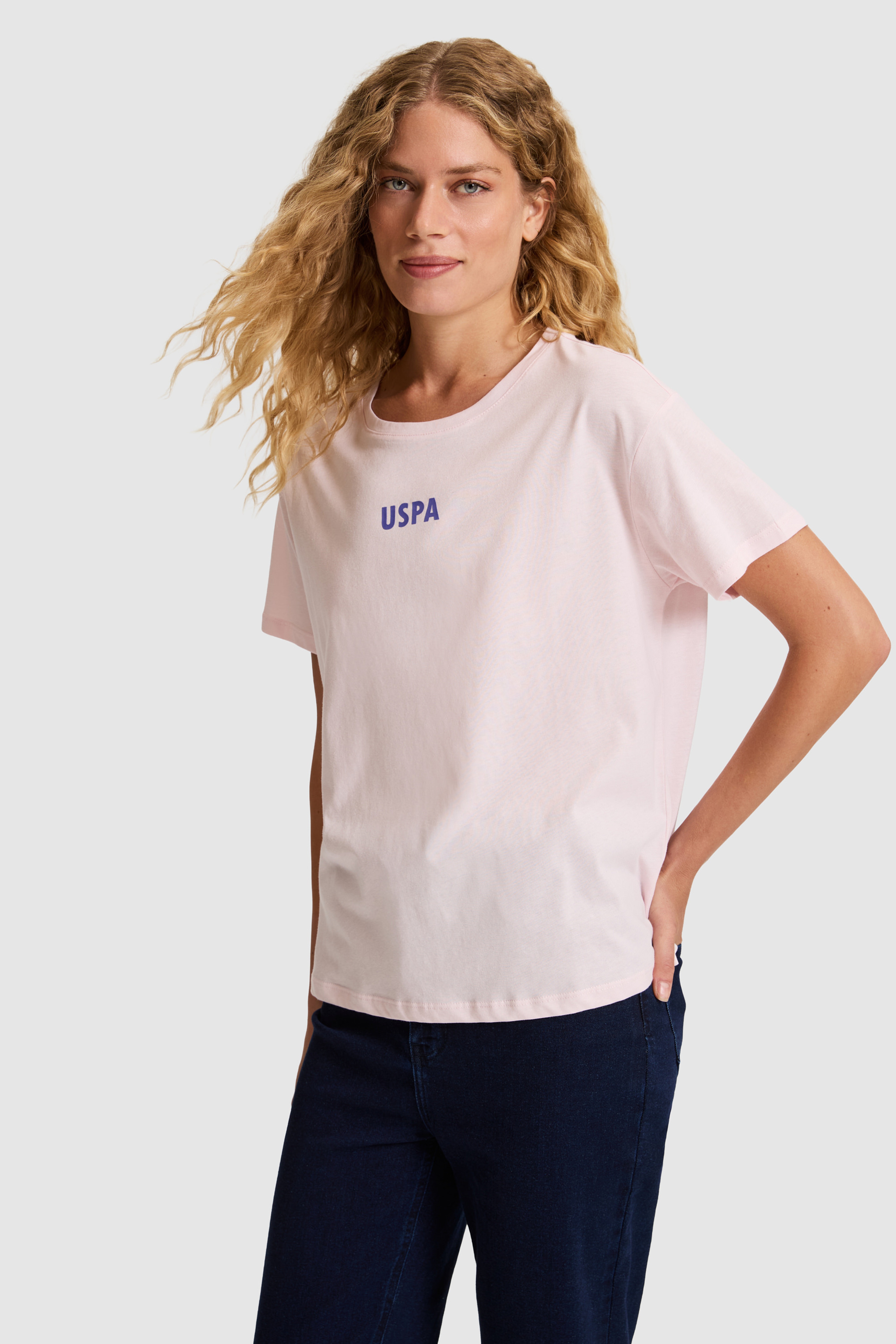 Kadın Açık Pembe Tişört - Image 3