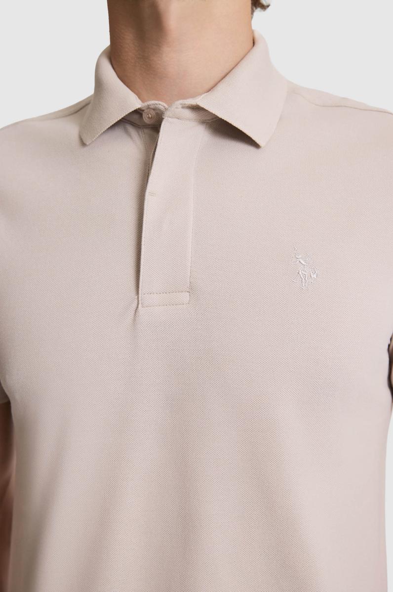 Erkek Taş Slim Fit Polo Yaka Basic Tişört