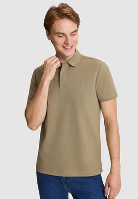 Erkek Haki Slim Fit Polo Yaka Basic Tişört - 50327003042