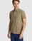 Erkek Haki Slim Fit Polo Yaka Basic Tişört