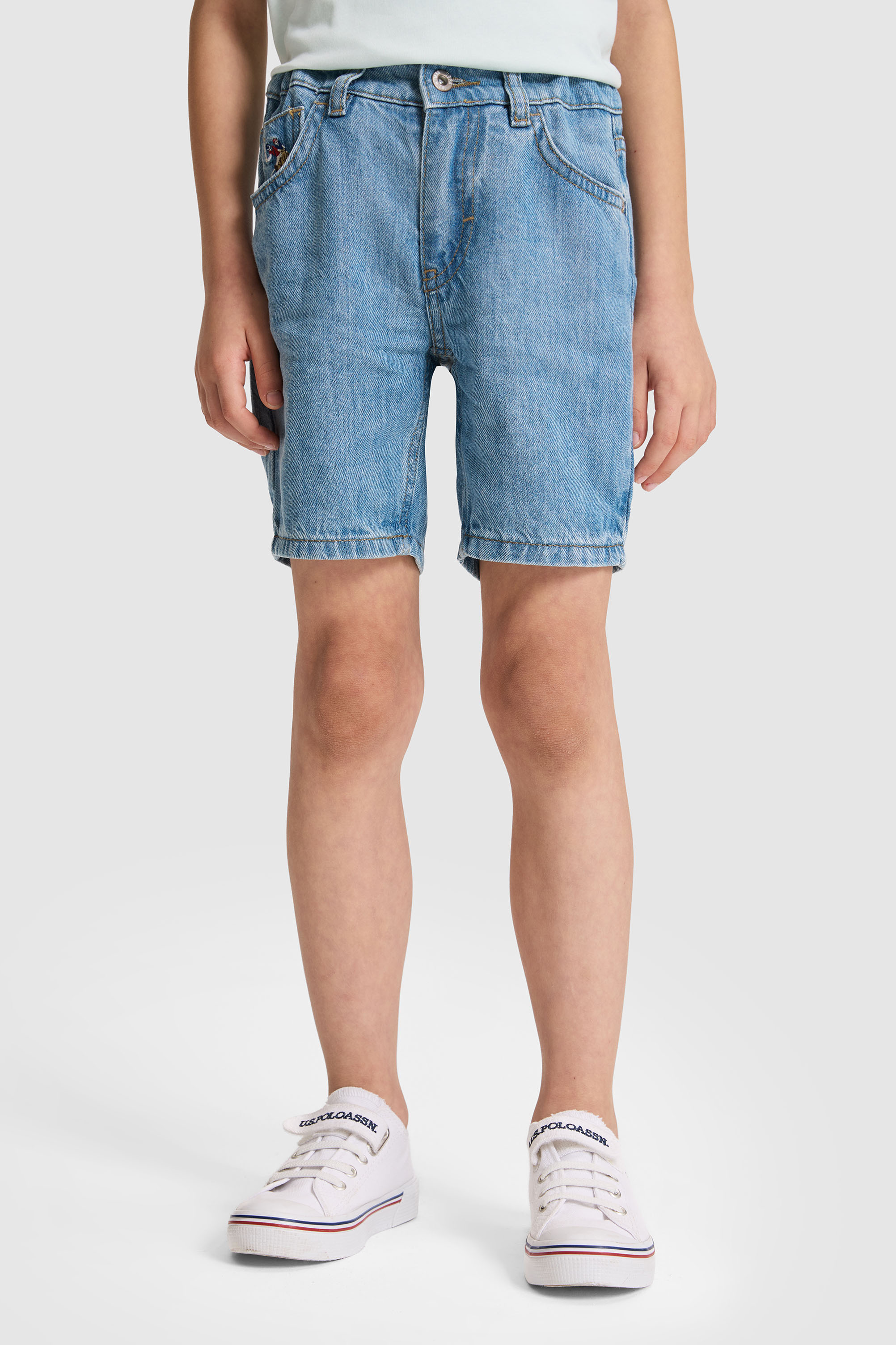 Erkek Çocuk Mavi Jean Şort - 50324796008