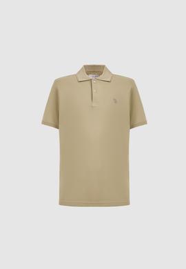Erkek Açık Haki Regular Fit Polo Yaka Basic Tişört - 50324938180