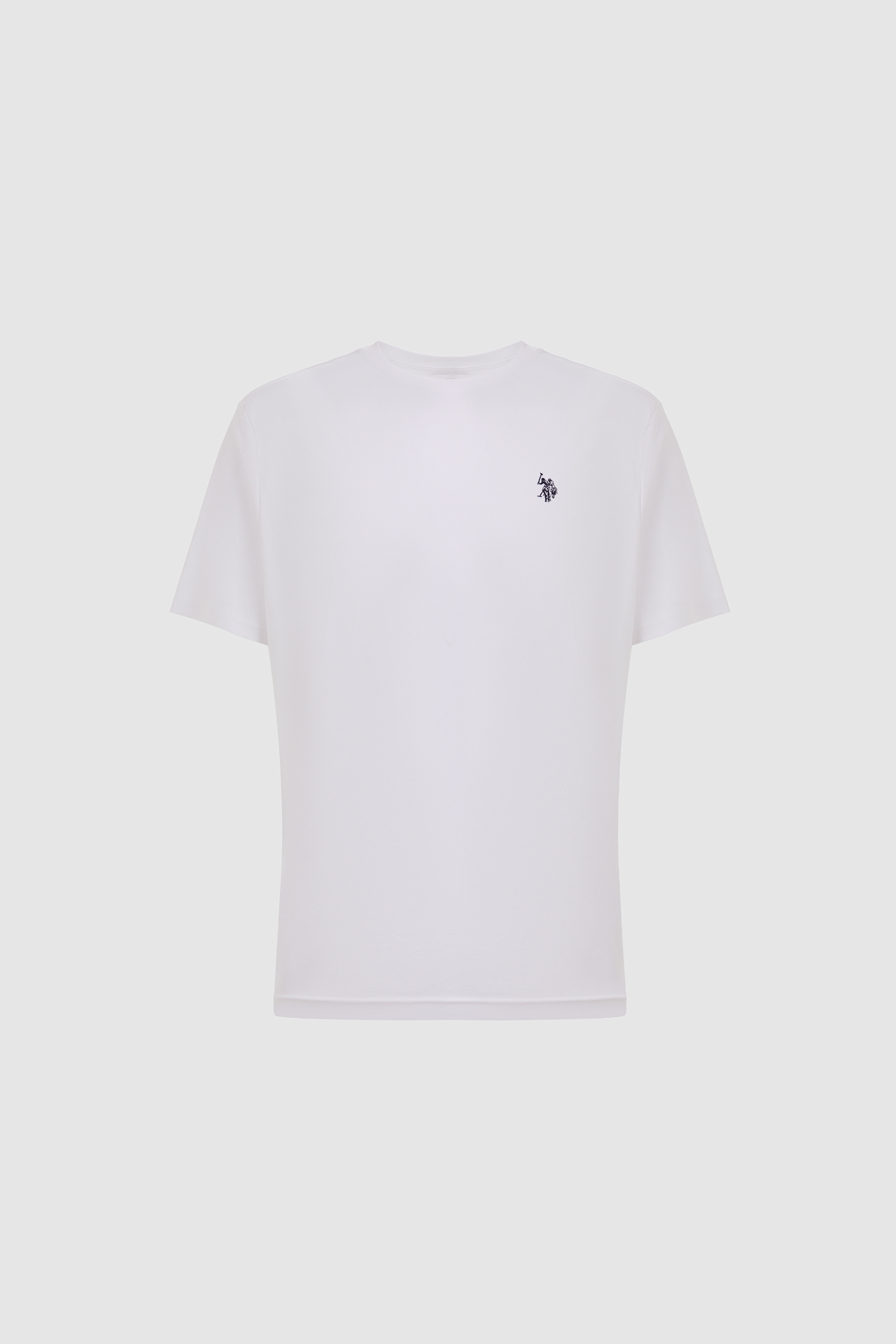 Erkek Beyaz Regular Fit Bisiklet Yaka Basic Tişört