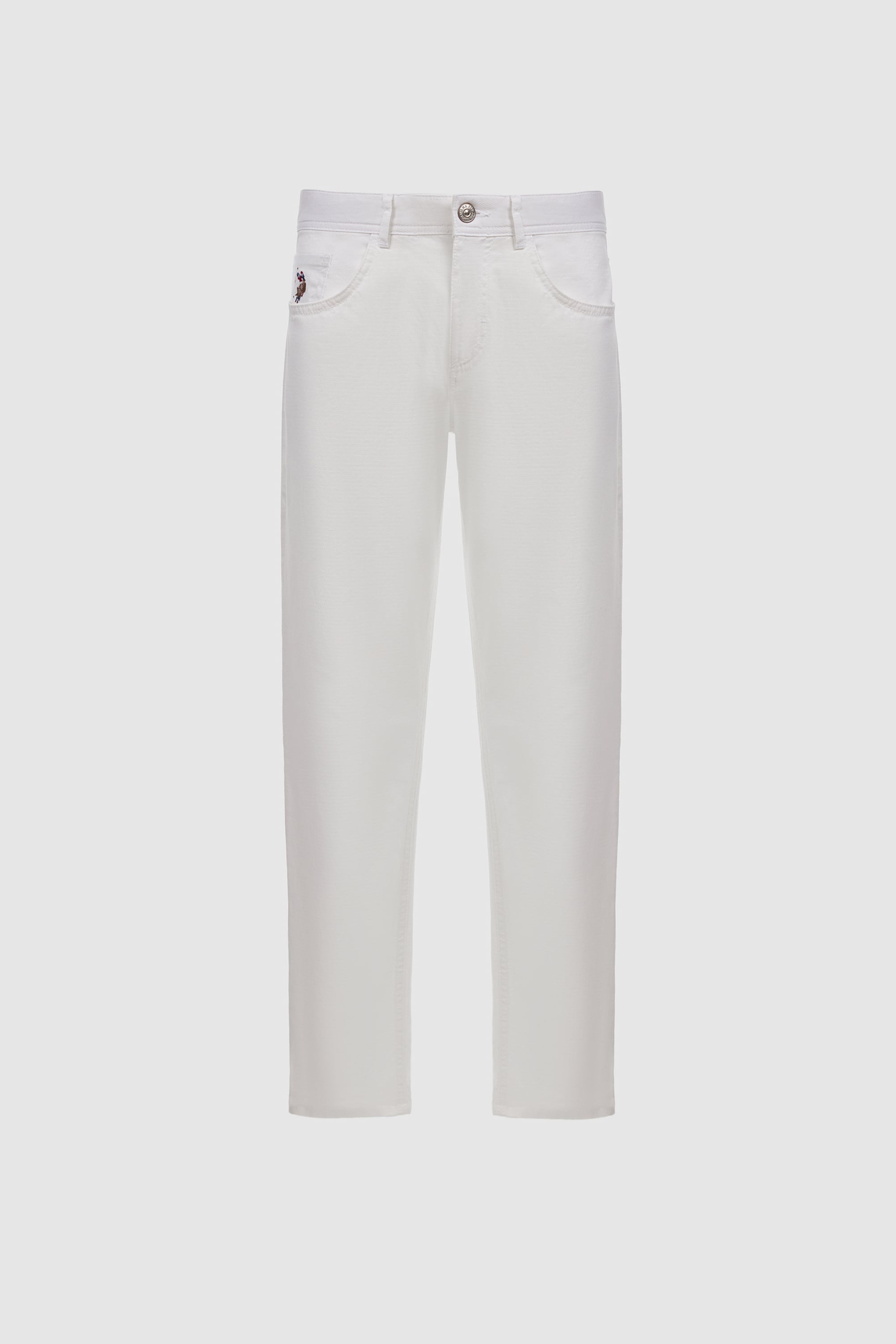 Erkek Beyaz Kanvas / Chino Pantolon - 50322356094