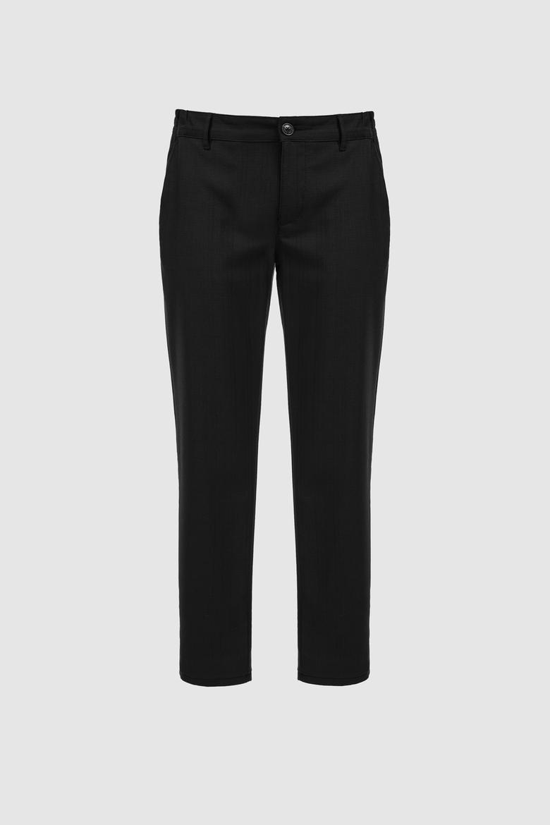 Erkek Siyah Kanvas / Chino Pantolon - 50322310290