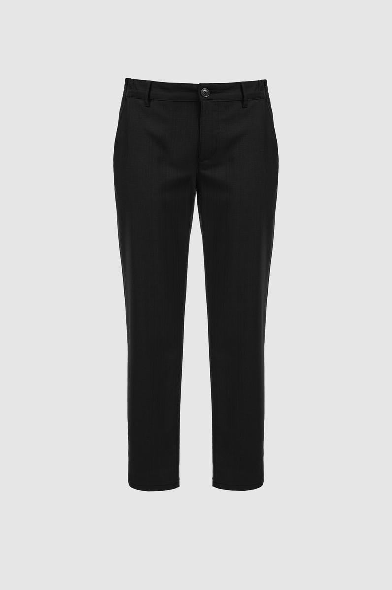 Erkek Siyah Kanvas / Chino Pantolon