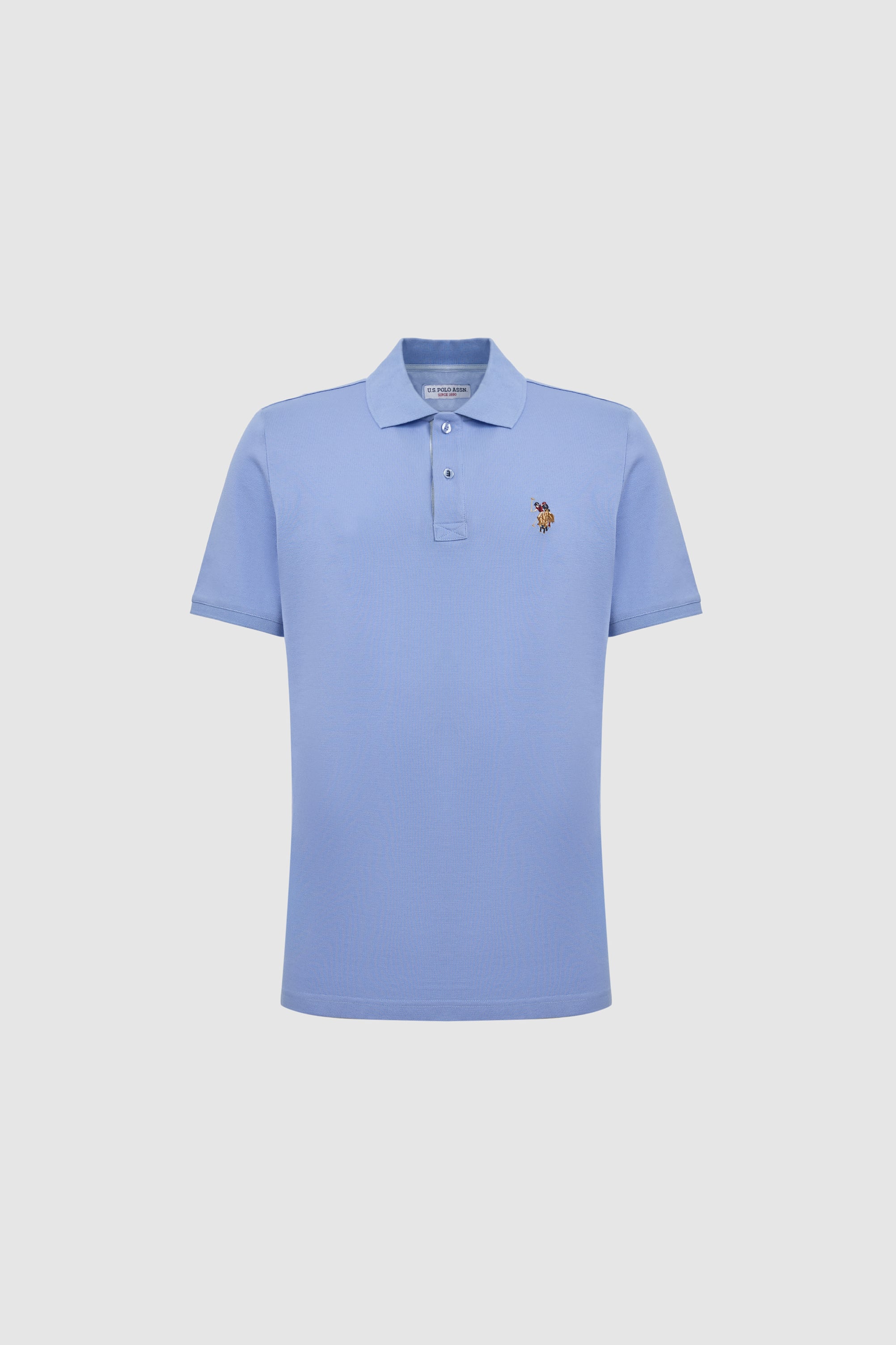 Erkek Mor Regular Fit Polo Yaka Basic Tişört - 50324937046